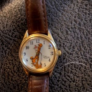 Disney Leather and Gold tone watch